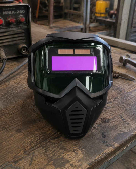 Gray helmet for bikers